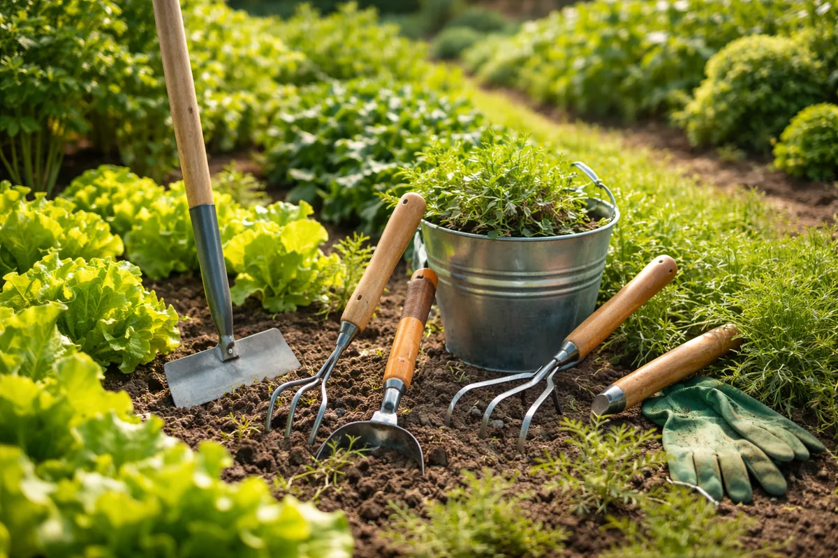 Quels outils de jardin adaptés pour faciliter le désherbage au jardin potager