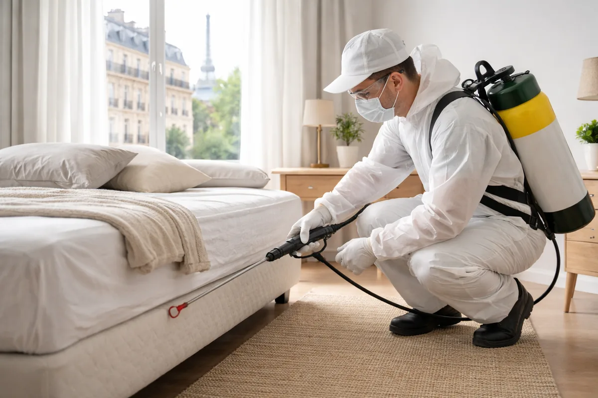 Comment se déroule une intervention de désinfection des punaises de lit à Paris ?